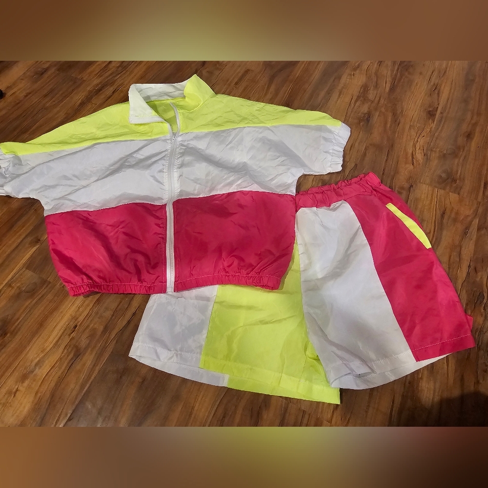 Colorblock Windbreaker Set - Picture 2 of 2